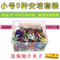 汽车保险片大货车保险丝插片电动车三轮车摩托车用12V24V32V通用 小号5-40A套装200片[盒装版]