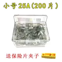 汽车保险片大货车保险丝插片电动车三轮车摩托车用12V24V32V通用 小号25A[200片]