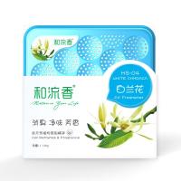 绿茶汽车固体香膏车内空气清新剂车载固体香水除味车用香薰 白兰花[110g]