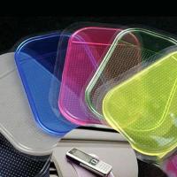 汽车防滑垫手机 车载防滑垫车用香水置物贴 耐高温超强黏粘性硅胶 蓝色5个防滑垫