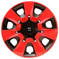 适用飞度锋范哥瑞新飞度车轮毂盖轮毂罩改装15寸轮毂装饰盖 15寸A8款:红+黑
