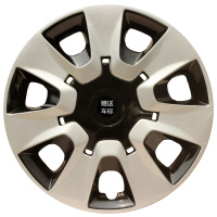 适用飞度锋范哥瑞新飞度车轮毂盖轮毂罩改装15寸轮毂装饰盖 15寸A8款:银+黑