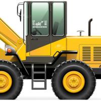 反光铲车车身贴 挖掘机挖机出租贴纸 租赁广告车贴 电话号码定做 铲车70*37cm(颜色和电话请备注)