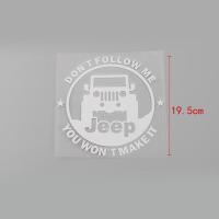 吉普Jeep牧马人指南者改装车标 自由客侠光大切诺基车标装饰贴纸 车圆形贴纸白色大