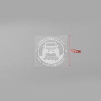 吉普Jeep牧马人指南者改装车标 自由客侠光大切诺基车标装饰贴纸 车圆形贴纸白色小