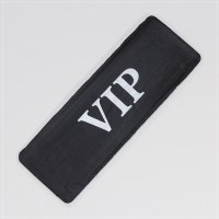 汽车车牌罩 挡 牌照套 车牌套迷彩加厚防水布料托牌防尘罩 可定制 黑色VIP(银VIP字)