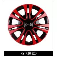 福特09-15款嘉年华轮毂盖福克斯翼博新嘉年华轮胎罩改装15寸轮盖 KY系(黑红)15寸单价