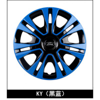 福特09-15款嘉年华轮毂盖福克斯翼博新嘉年华轮胎罩改装15寸轮盖 KY系(黑蓝)15寸单价