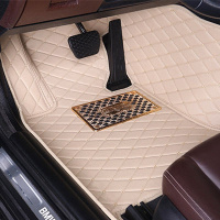 单片踏板正主驾驶司机位室座前左副后员单个片汽车脚垫专用全包围 米色