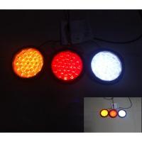 半挂车货车24V尾灯中集转向刹车倒车后尾灯橡皮圆形led尾灯防水 24V中集尾灯圆形箭头单个黄色