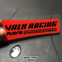 TE37SL轮毂装饰反光防水车贴荧光色改装车个性轮毂条幅汽车贴纸 17-19寸反光红一条