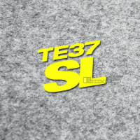 TE37SL轮毂装饰反光防水车贴荧光色改装车个性轮毂条幅汽车贴纸 te37荧光黄字4个