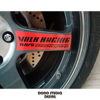 TE37SL轮毂装饰反光防水车贴荧光色改装车个性轮毂条幅汽车贴纸 荧光粉te37字4个