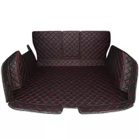 汽车后备箱垫全包围宝马5系520 318Li 320Li X1 X3 X5专用尾箱垫 黑色红线全包后备箱垫