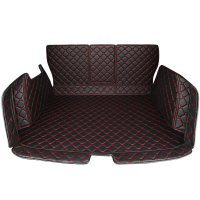 汽车后备箱垫适用于本田UR-V 2017-18款专用全包围尾箱垫后备箱垫 黑色红线全包后备箱垫