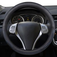 真皮把套起亚汽车方向盘套K2 K3 K4 K5 K9福瑞迪狮跑智跑四季通用 F027蓝线