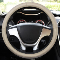 真皮把套海马汽车方向盘套S5S7福美来M6M3M8海福星丘比特四季通用 F027米色