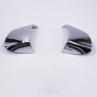 适用于大众新朗逸捷达桑塔纳速腾POLO宝来方向盘亮片内饰改装 A款电镀亮光全包39点两片