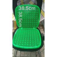 夏季汽车塑料坐垫双层通风透气货车叉车面包车公交车铲车按摩座垫 普通塑料款(通风透气)