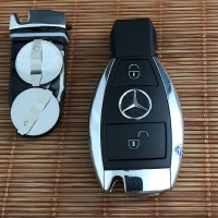 奔驰车钥匙智能遥控器替换外壳收藏奔驰遥控器改装迈巴赫后盖 两键单外壳(双电池)