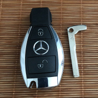 奔驰车钥匙智能遥控器替换外壳收藏奔驰遥控器改装迈巴赫后盖 两键外壳