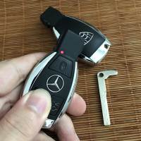 奔驰车钥匙智能遥控器替换外壳收藏奔驰遥控器改装迈巴赫后盖 迈巴赫收藏款《送开齿》