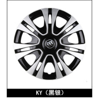 新老款别克凯越汽车轮毂盖轮胎罩车轮盖14寸赛欧通用轮冒原车配套 KY系（黑银）14寸