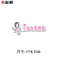 定制照片老婆专用座副驾驶内饰抖音小公主汽车创意个性车贴纸 人像专座D20