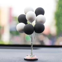 吃鸡汽车摆件车载车内装饰品汽车中控台摆件车载手办模型车上用品 黑白气球