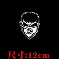 适用于大众部落贴纸改装高尔夫车贴大众车贴golf后窗贴VW后档改装 头像单个