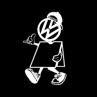 适用于大众部落贴纸改装高尔夫车贴大众车贴golf后窗贴VW后档改装 高13cm单个