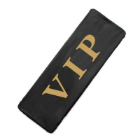 新能源绿车牌罩防尘罩加厚防水布料VIP牌照套车牌遮罩可定制文字 新能源绿牌罩[黑金VIP]布