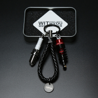 hellaflush金属钥匙链挂件 点火 火花塞 iacro改装汽车钥匙扣 火花塞+红色避震