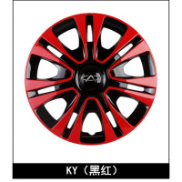 15寸奇瑞A5A3E5新风云2旗云3代艾瑞泽3轮毂盖轮胎装饰盖 KY系(黑红)14寸