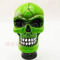 汽车改装排挡头手动自动挡通用个性挡把头波棍头骷髅排档杆挂档头 绿色