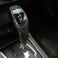 拇指型通用档把头 手动档自动挡头 丰田 马自达 现代比亚迪排档头 碳纤维自动(上+下-)
