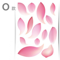 网红划痕遮挡车身贴创意个性孔弹痕车贴改装防水文字装饰拉花 O款花瓣