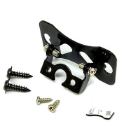 上千款专车专用倒车摄像头支架牌照灯外壳安装记录仪后摄像头架子 通用可调铁支架(送双面胶1片)