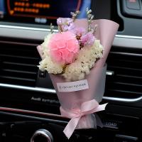 汽车车载干花出风口香水夹创意镶钻雪花车内香薰摆件车装饰用品女 爱慕出风口