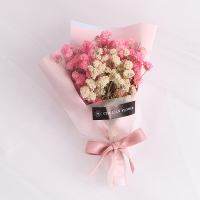 韩国创意永生花干花汽车香水车载出风口香薰新车除异味香水车饰品 粉色烂漫