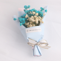 韩国创意永生花干花汽车香水车载出风口香薰新车除异味香水车饰品 纯洁美好