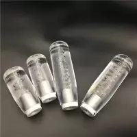 汽车档把发光水晶手动挡排挡头改装波棍头个性自动排档杆加长挡杆 10厘米蓝色