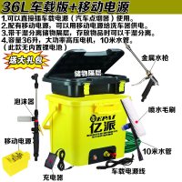 洗车器 高压便携车载家用12v刷车泵水工具套装 洗车机 36L车载版+移动电源