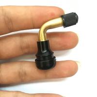 摩托车真空胎气嘴电动车轮胎纯铜气弯嘴防漏气电动车轮胎气嘴 大号4支[摩托车专用]