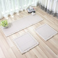 汽车坐垫单片三件套无靠背夏季四季通用亚麻布艺后排免绑轿车座垫 亚麻米咖色