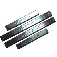 改装老普桑槛条99新秀志俊专用不锈钢迎宾踏板亮条槛防擦亮条 02-12款老捷达门槛条4片