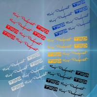 汽车外拉手车贴纸TRD把手贴纸小轿车时尚个性英文字母拉花贴纸 白色/套4条