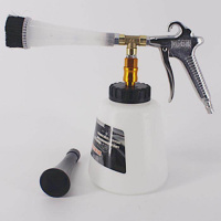 手提式龙卷风泡沫气动高压洗车机汽车龙卷风内饰清洗喷壶 新款内饰毛刷枪送喇叭头一个