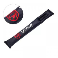 汽车座椅缝隙塞条适用于宝马奥迪奔驰大众内饰改装碳纤座位防漏缝 杏色蝰蛇一对