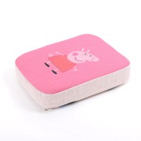 汽车中央扶手箱垫套车载加高通用型车内记忆棉布艺车用卡通可爱 扶手箱记忆棉垫-佩奇